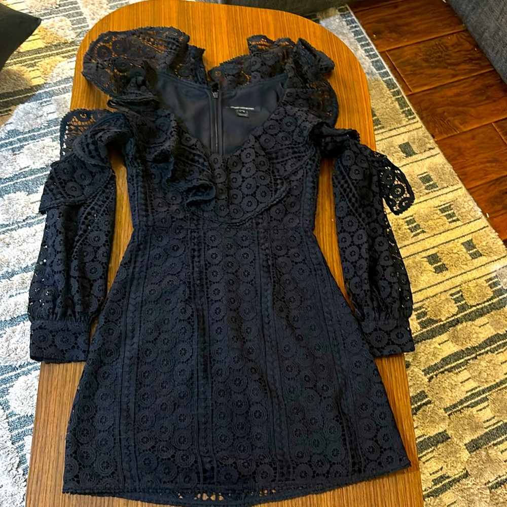 French connection navy blue dress size 0